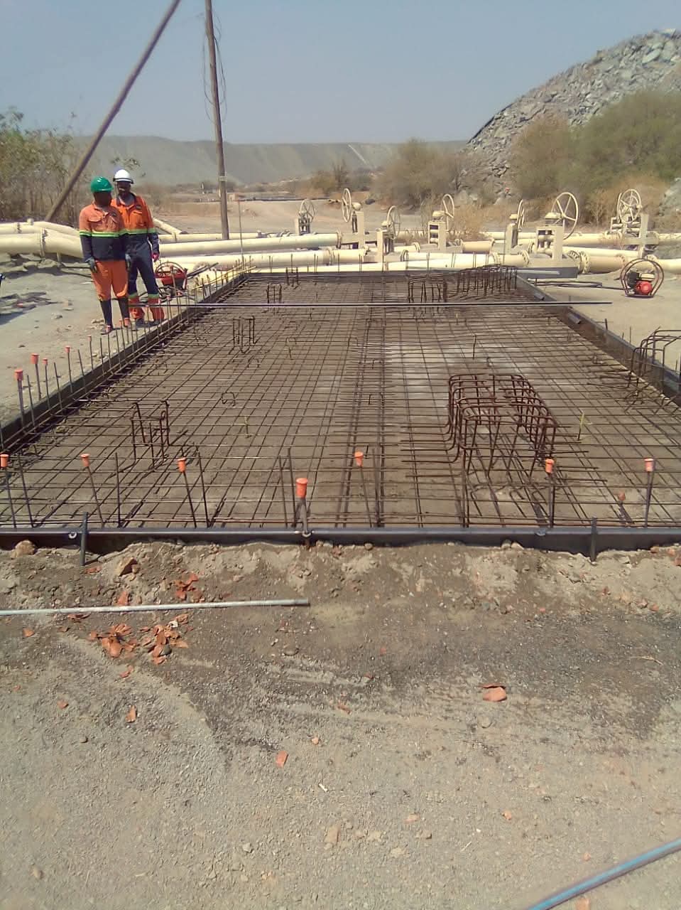 Pachuka Bund Wall Sump and Pipes De Beers Venetia Mine